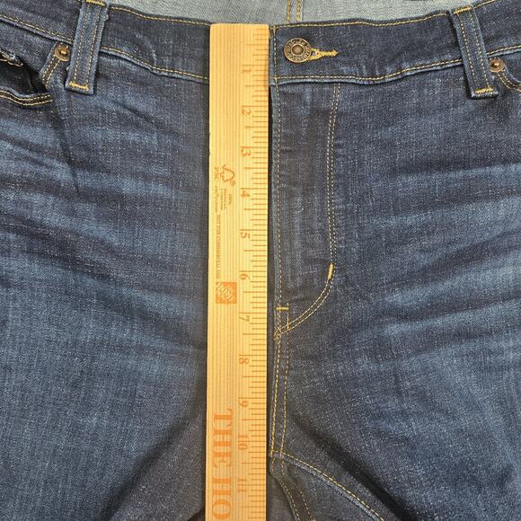 Levis Classic Boot Jeans Womens 20W Dark Wash Blue Stretch Denim Mid Rise - Picture 10 of 13